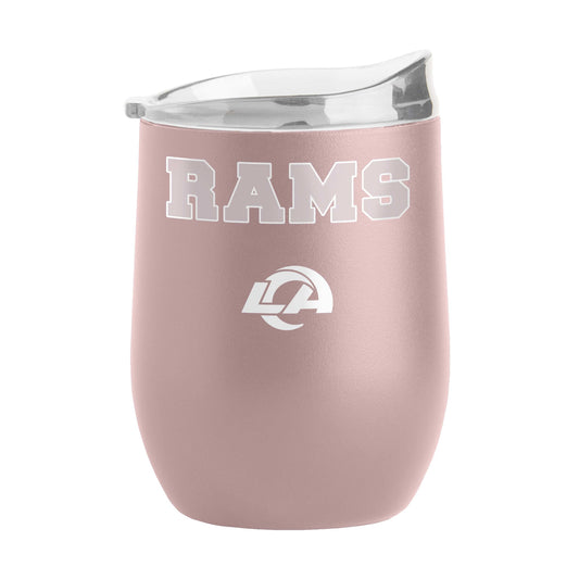 LA Rams 16oz Stencil Powder Coat Curved Beverage - Logo Brands - Flyclothing LLC
