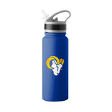 LA Rams Logo 25oz Stainless Single Wall Flip Top Bottle - Logo Brands - Flyclothing LLC