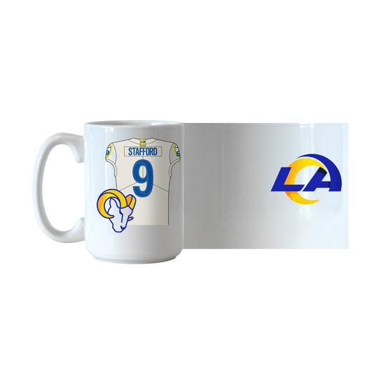 LA Rams 15oz Matthew Stafford Jersey Sublimated Mug