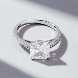 925 Sterling Silver Zircon Ring - Trendsi - Flyclothing LLC