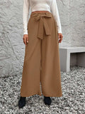 Tied High Waist Wide Leg Pants - Trendsi - Flyclothing LLC