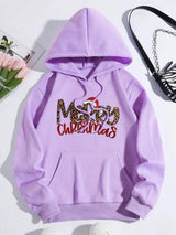 MERRY CHRISTMAS Graphic Drawstring Hoodie - Trendsi - Flyclothing LLC