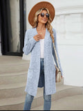 Open Front Long Sleeve Cardigan - Trendsi - Flyclothing LLC