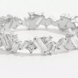 925 Sterling Silver Inlaid Zircon Ring - Trendsi