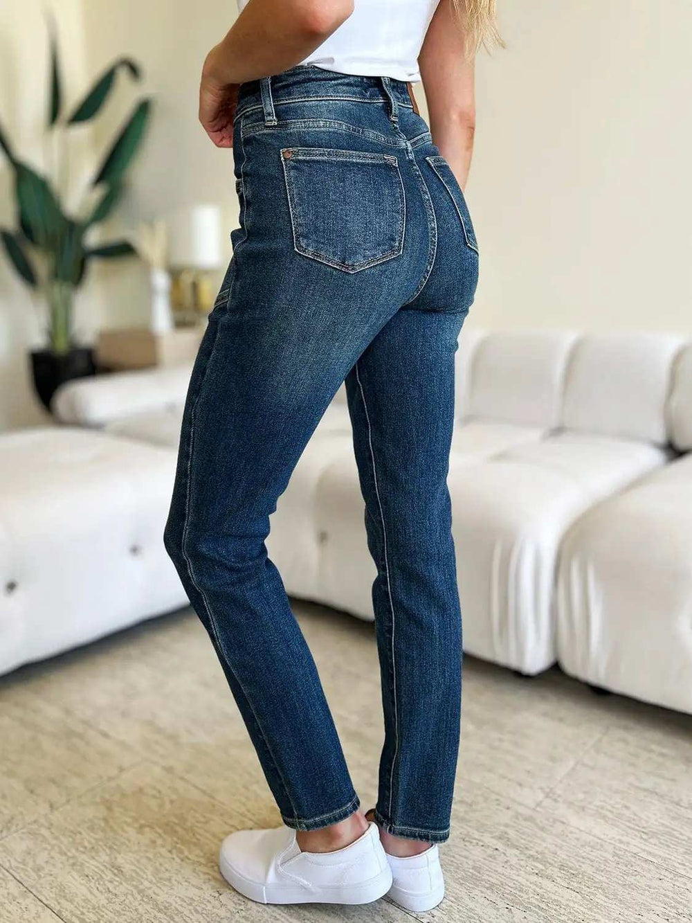 Judy Blue Full Size High Waist Skinny Jeans - Trendsi - Flyclothing LLC