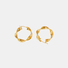 Titanium Steel Twisted Earrings - Trendsi