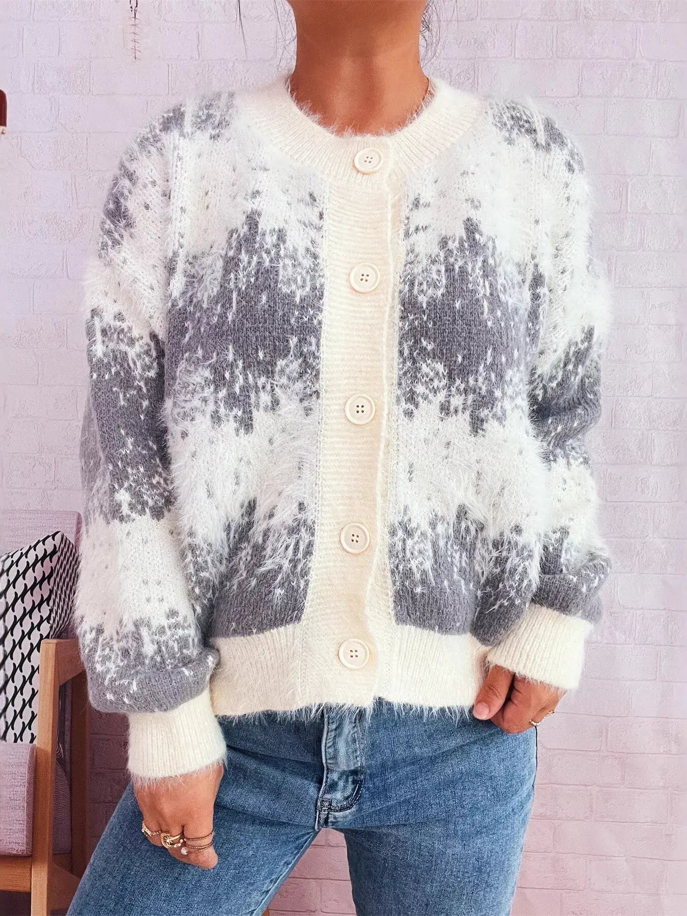 Ribbed Hem Button Up Cardigan - Trendsi - Flyclothing LLC