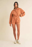 Mable Snap Down Long Sleeve Hooded Romper - Trendsi - Flyclothing LLC