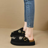 Round Toe Platform Loafers - Trendsi - Flyclothing LLC