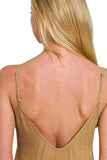 Zenana Mineral Washed Rayon Challis Cami Dress - Trendsi