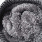 Cable Knit Solid Color Hat with Pompom - Trendsi - Flyclothing LLC