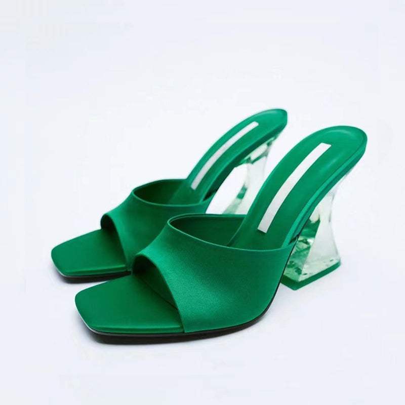 Open Toe High Heel Sandals - Trendsi - Flyclothing LLC