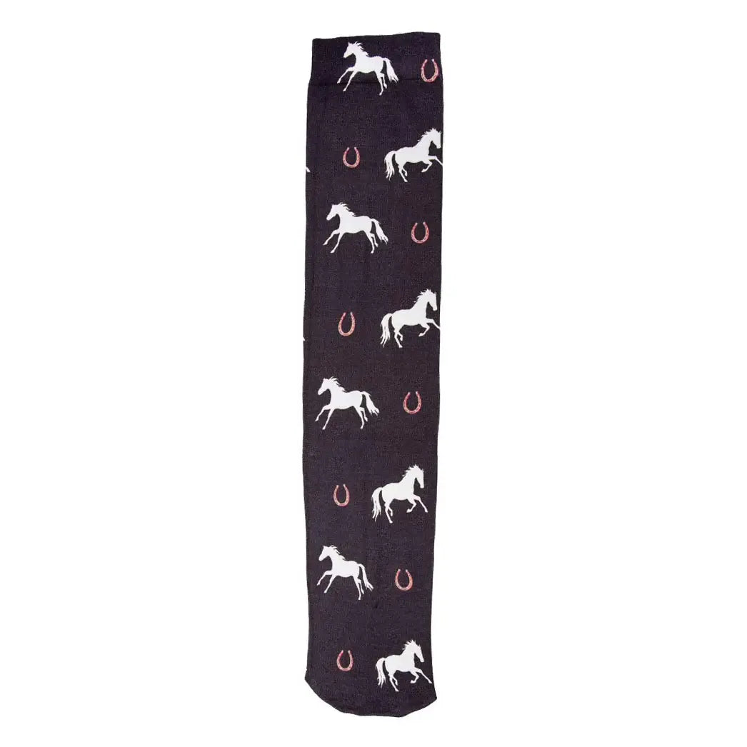AWST Int'l Lila Large Horses and Horseshoes Socks - Breeches.com - Flyclothing LLC