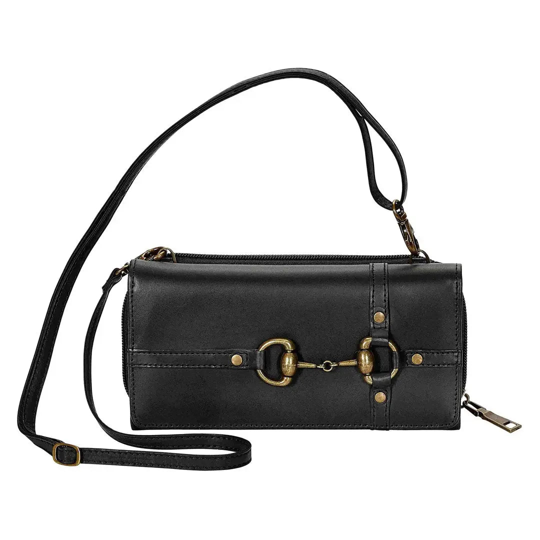 AWST Int'l Snaffle Bit Leather Cross Body Wallet - Breeches.com - Flyclothing LLC