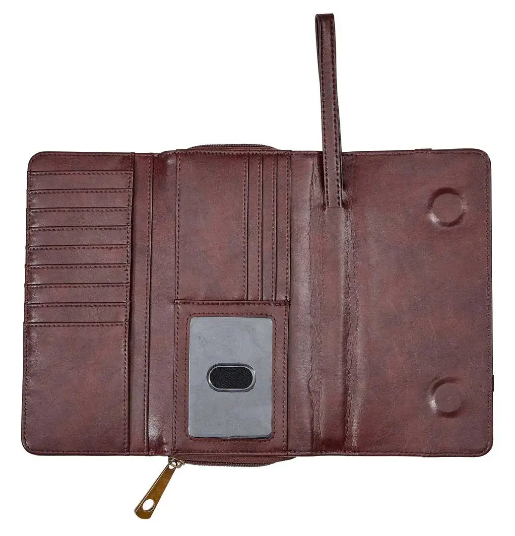 AWST Int'l Snaffle Bit Leather Cross Body Wallet - Breeches.com - Flyclothing LLC