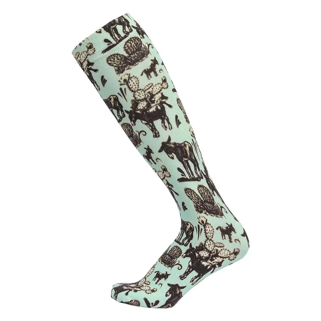 AWST Int'l Cactus Donkeys Socks - Breeches.com - Flyclothing LLC