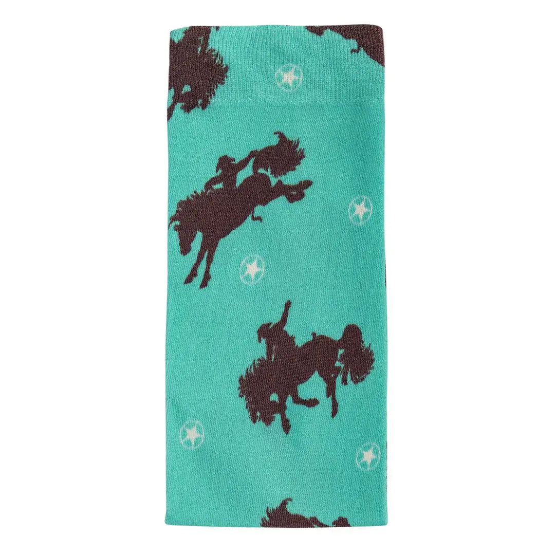 AWST Int'l Lila Bucking Horses Socks - Breeches.com - Flyclothing LLC