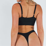 The Threat Level Midnight | Black MicroModal Thong