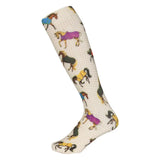 AWST Int'l Lila Horses in Blankets Equestrian Boot Socks Ladies - Breeches.com - Flyclothing LLC