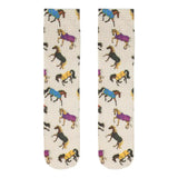AWST Int'l Lila Horses in Blankets Equestrian Boot Socks Ladies - Breeches.com - Flyclothing LLC