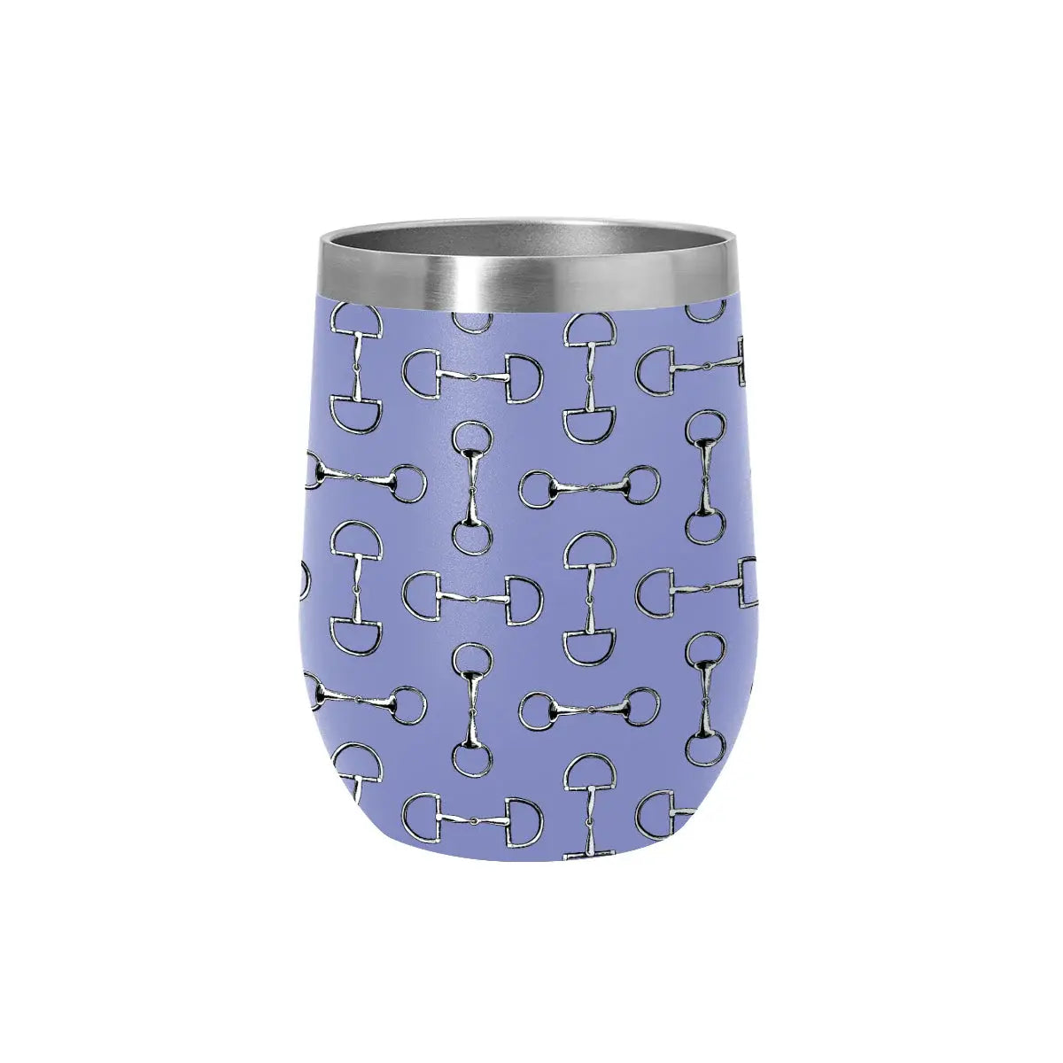 AWST Int'l 12 oz Stainless Steel Wine Tumbler-Lila Vintage Snaffle Bit - Breeches.com - Flyclothing LLC