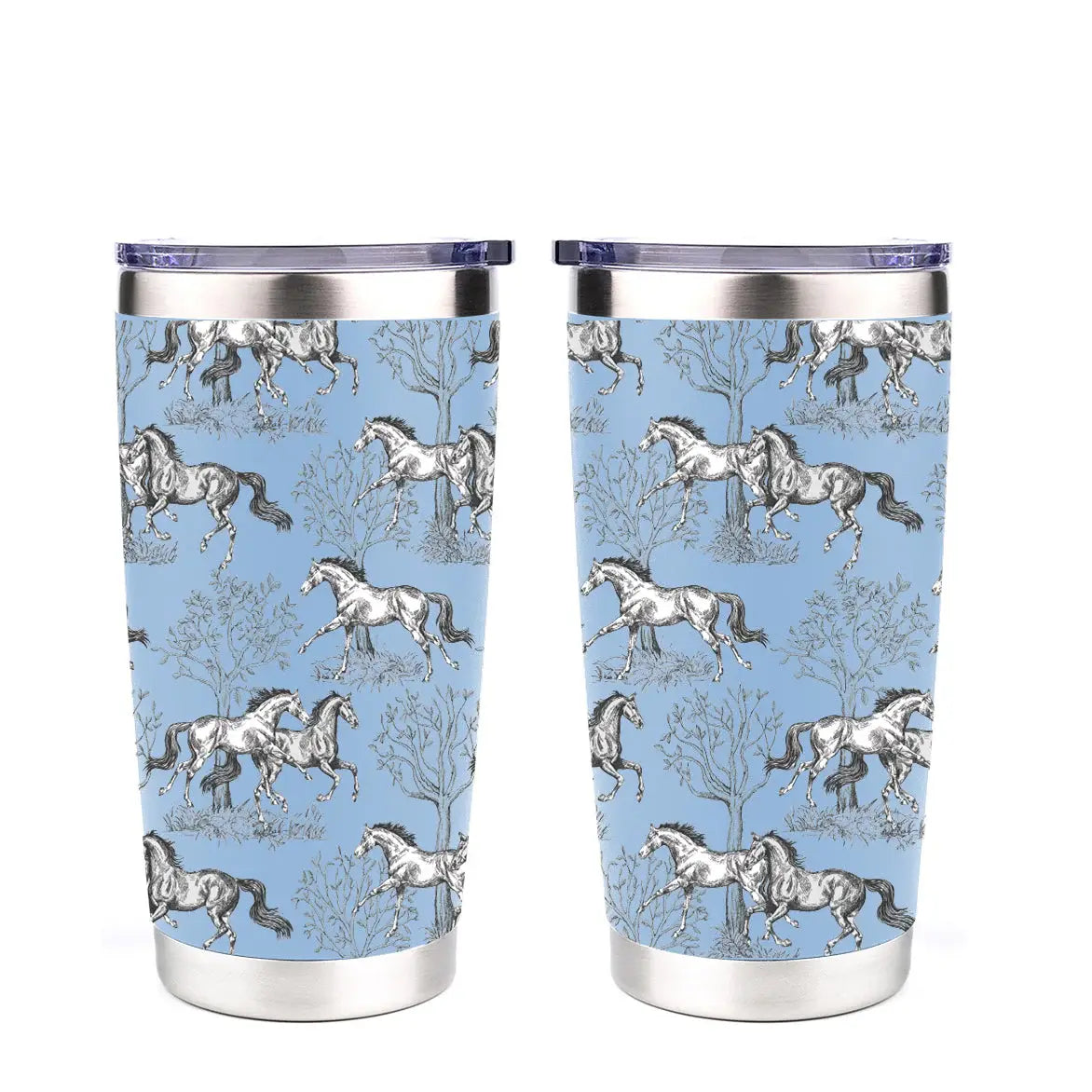 AWST Int'l 20 oz Stainless Steel Tumbler - Lila Toile - Breeches.com - Flyclothing LLC