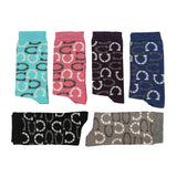AWST Int'l Lucky Horseshoes Socks 6 pack - Breeches.com - Flyclothing LLC