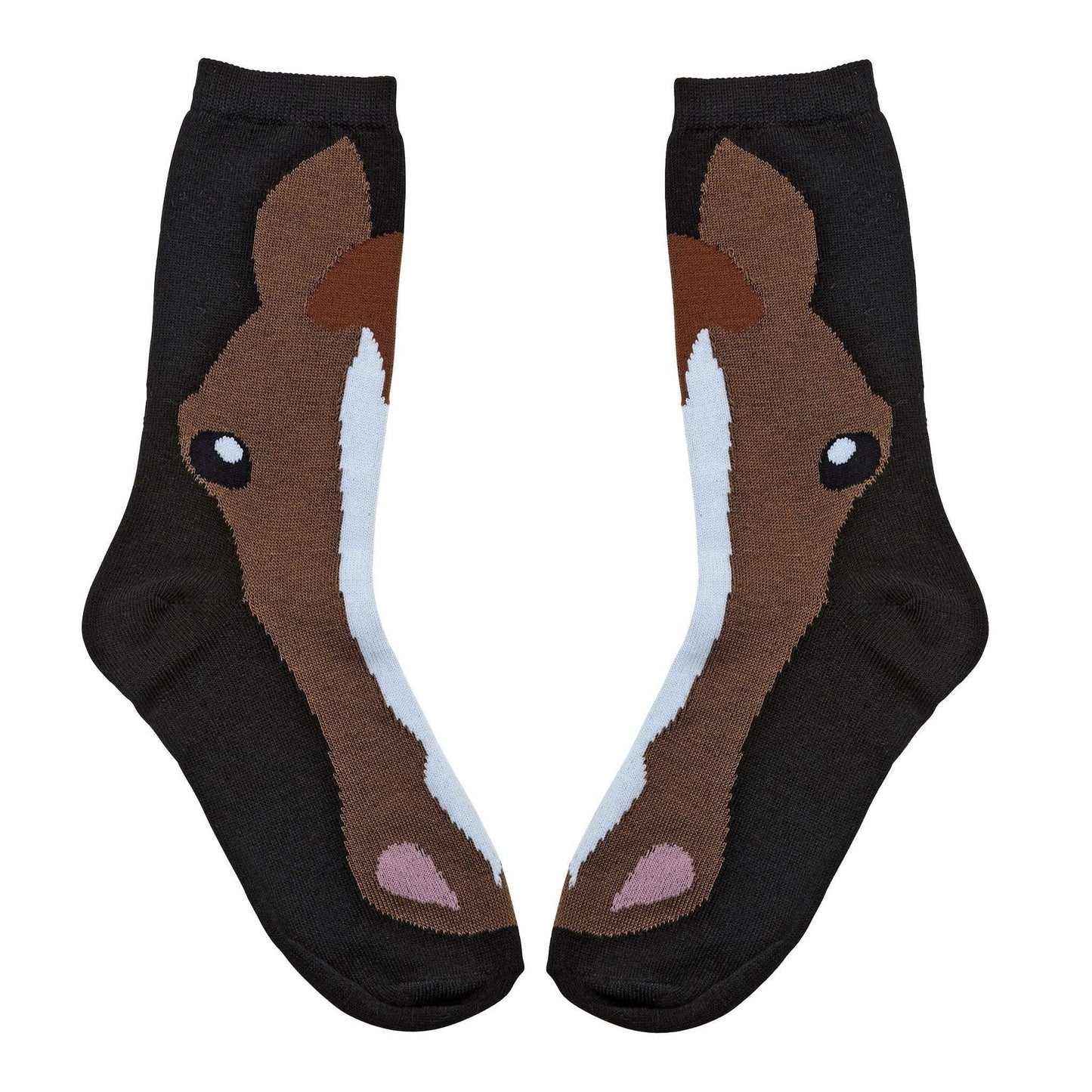 AWST Int'l Ladies' Horse Face Crew Socks- 3 Pack - Breeches.com - Flyclothing LLC