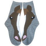 AWST Int'l Ladies' Horse Face Crew Socks- 3 Pack - Breeches.com - Flyclothing LLC