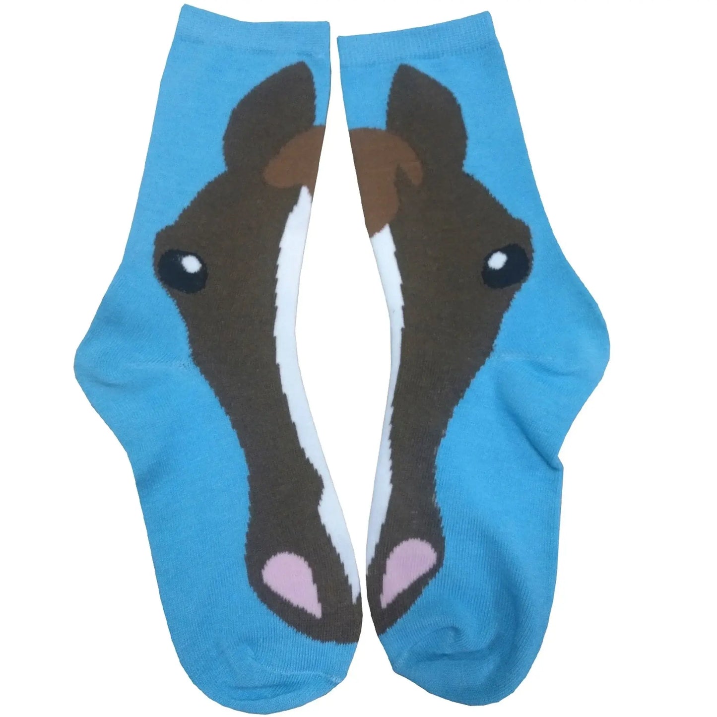 AWST Int'l Ladies' Horse Face Crew Socks- 3 Pack - Breeches.com - Flyclothing LLC