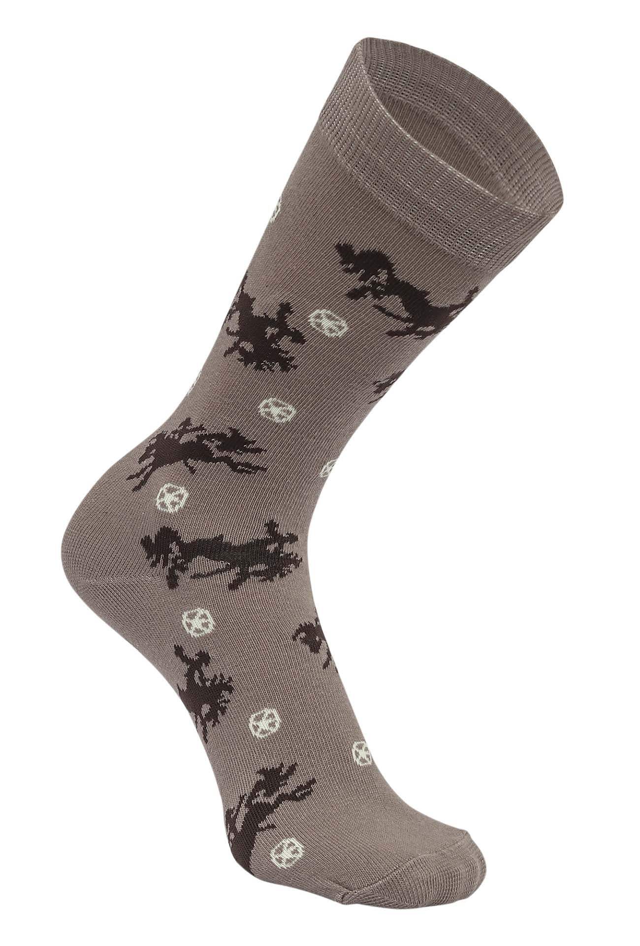 AWST Int'l Lila Bucking Horses Socks 6-pack - Breeches.com - Flyclothing LLC