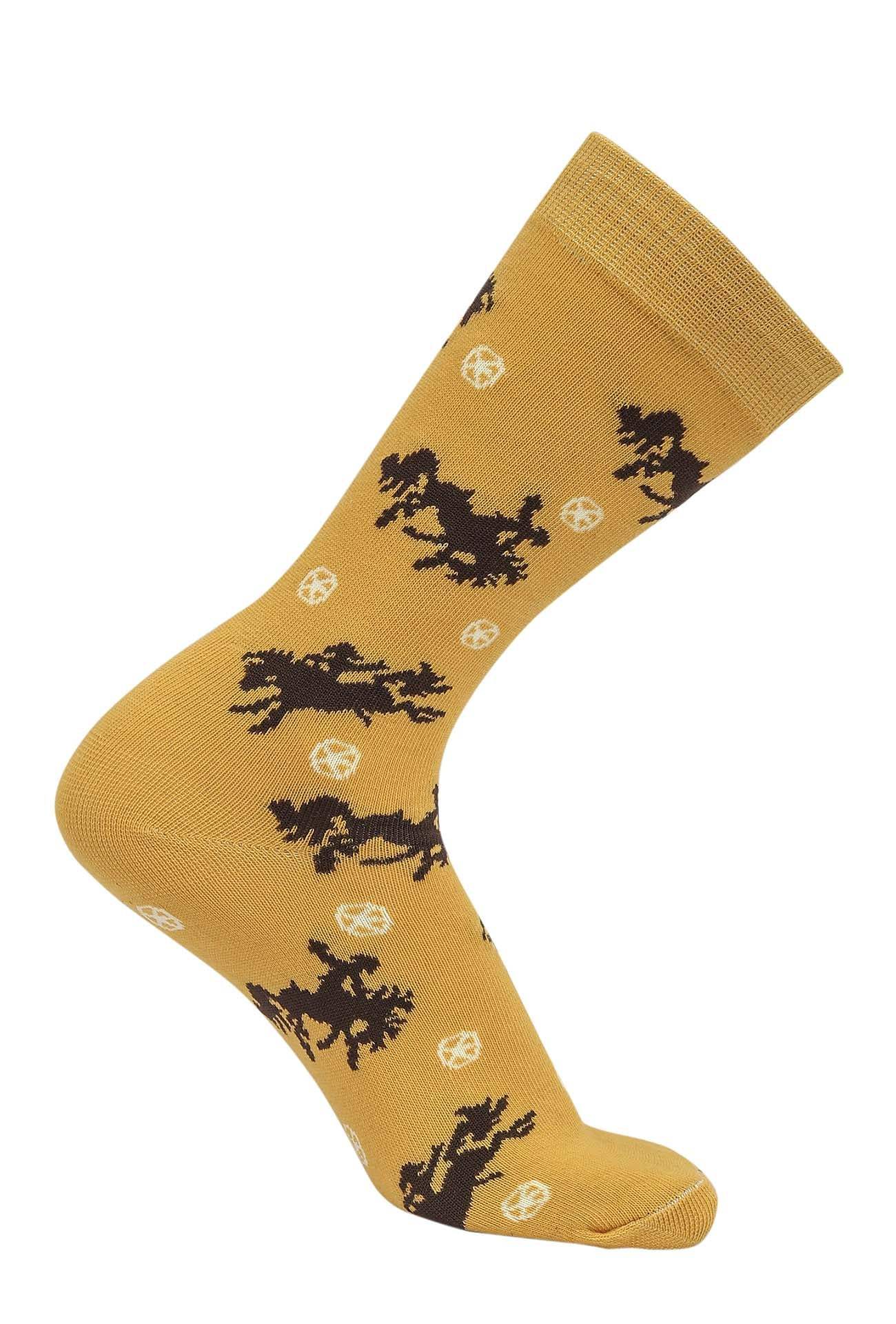 AWST Int'l Lila Bucking Horses Socks 6-pack - Breeches.com - Flyclothing LLC