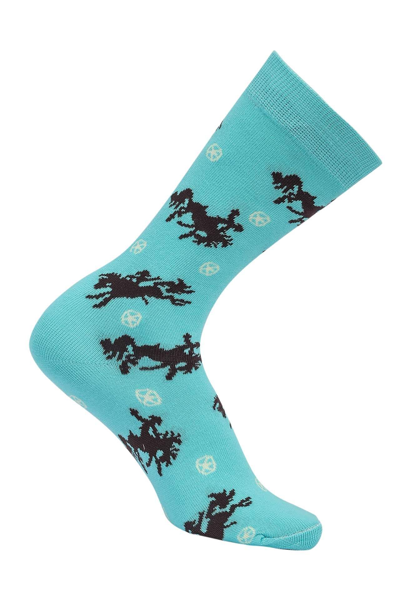 AWST Int'l Lila Bucking Horses Socks 6-pack - Breeches.com - Flyclothing LLC