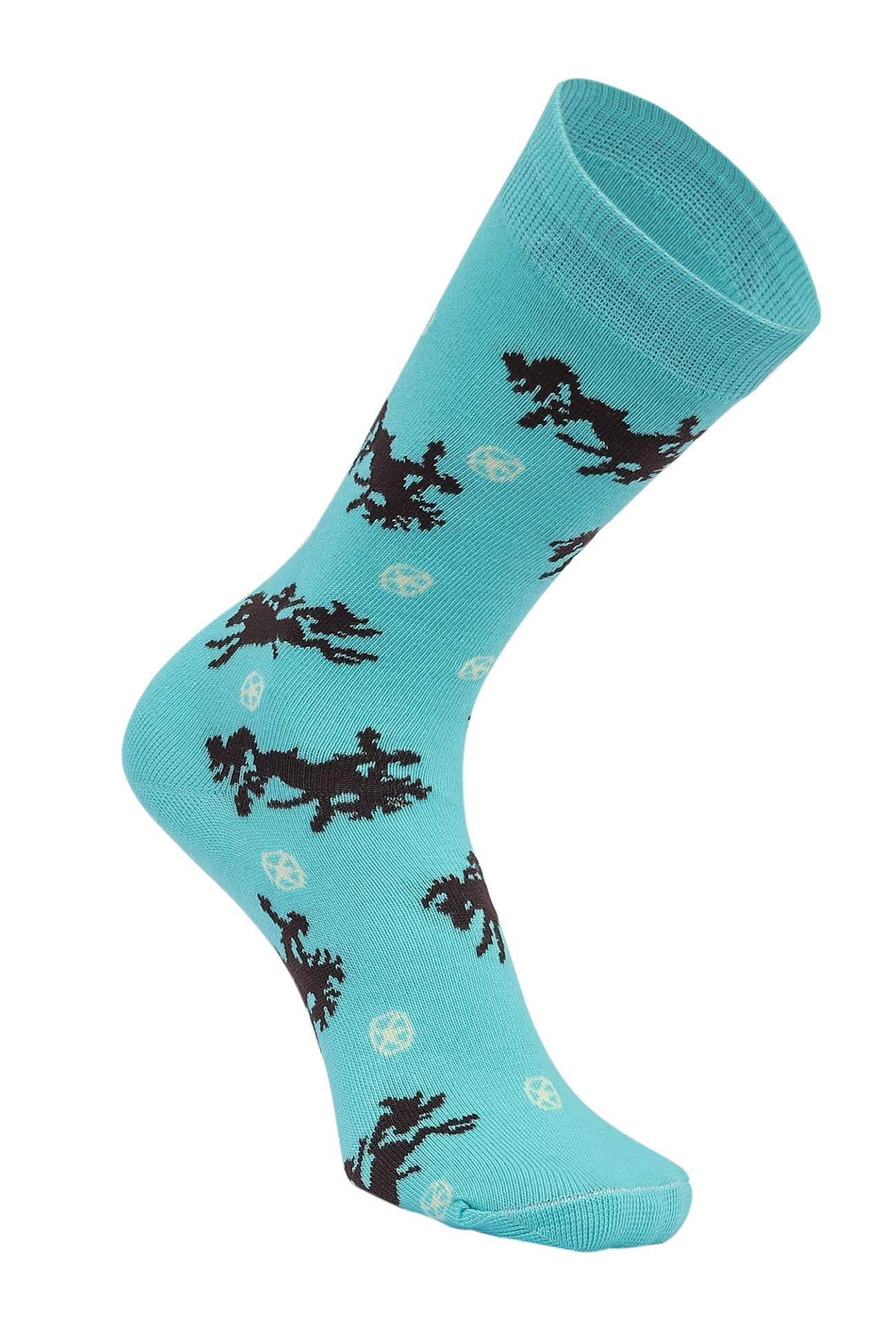 AWST Int'l Lila Bucking Horses Socks 6-pack - Breeches.com - Flyclothing LLC