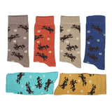 AWST Int'l Lila Bucking Horses Socks 6-pack - Breeches.com - Flyclothing LLC