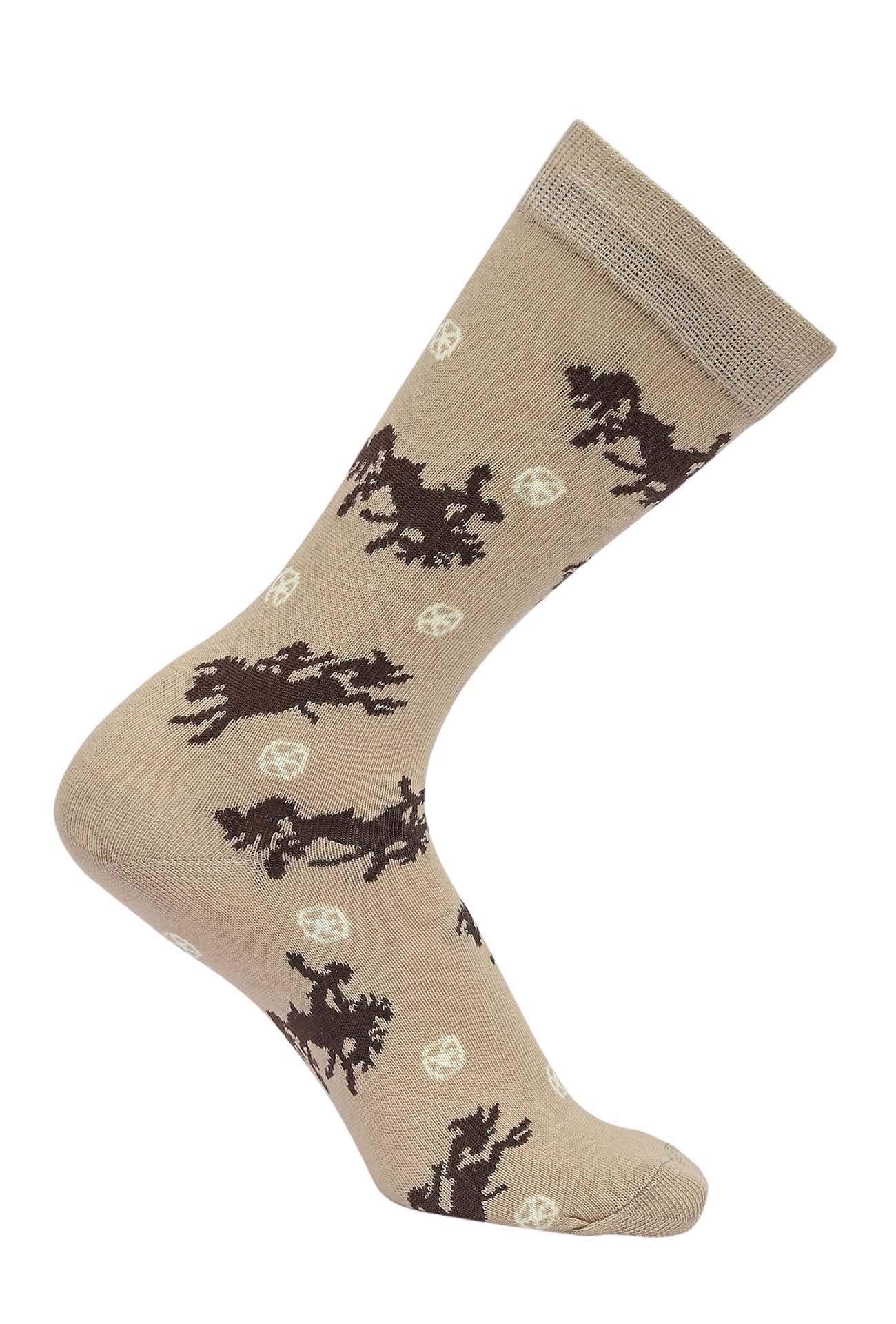 AWST Int'l Lila Bucking Horses Socks 6-pack - Breeches.com - Flyclothing LLC