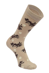 AWST Int'l Lila Bucking Horses Socks 6-pack - Breeches.com - Flyclothing LLC