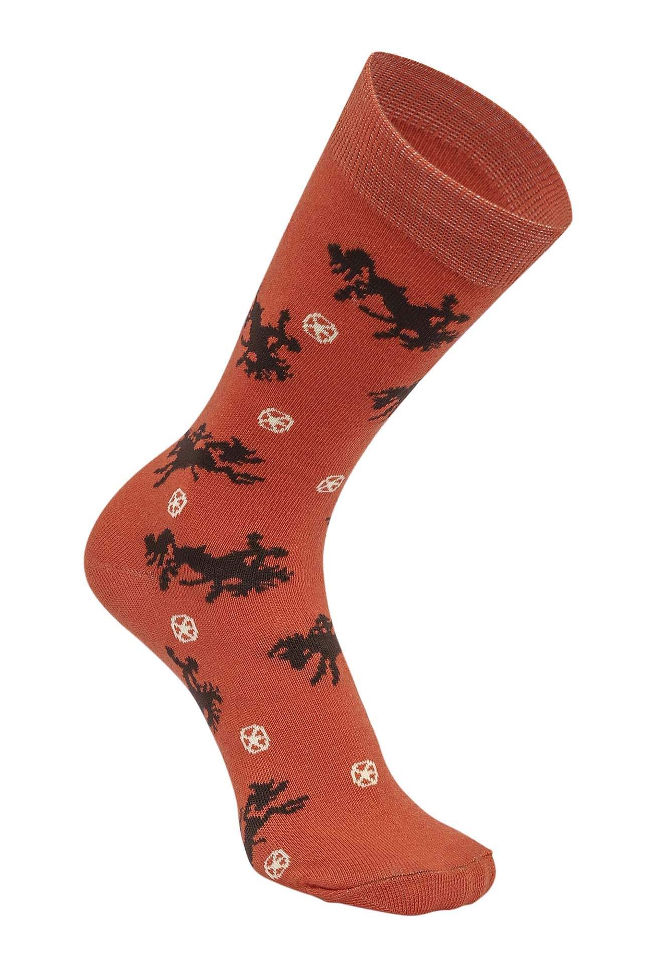 AWST Int'l Lila Bucking Horses Socks 6-pack - Breeches.com - Flyclothing LLC