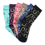 AWST Int'l Lucky Horseshoes Socks 6 pack - Breeches.com - Flyclothing LLC