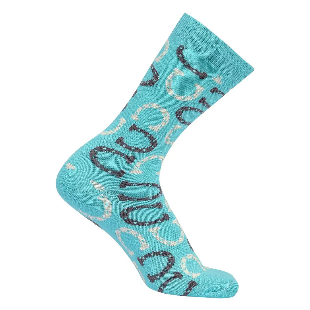 AWST Int'l Lucky Horseshoes Socks 6 pack - Breeches.com - Flyclothing LLC