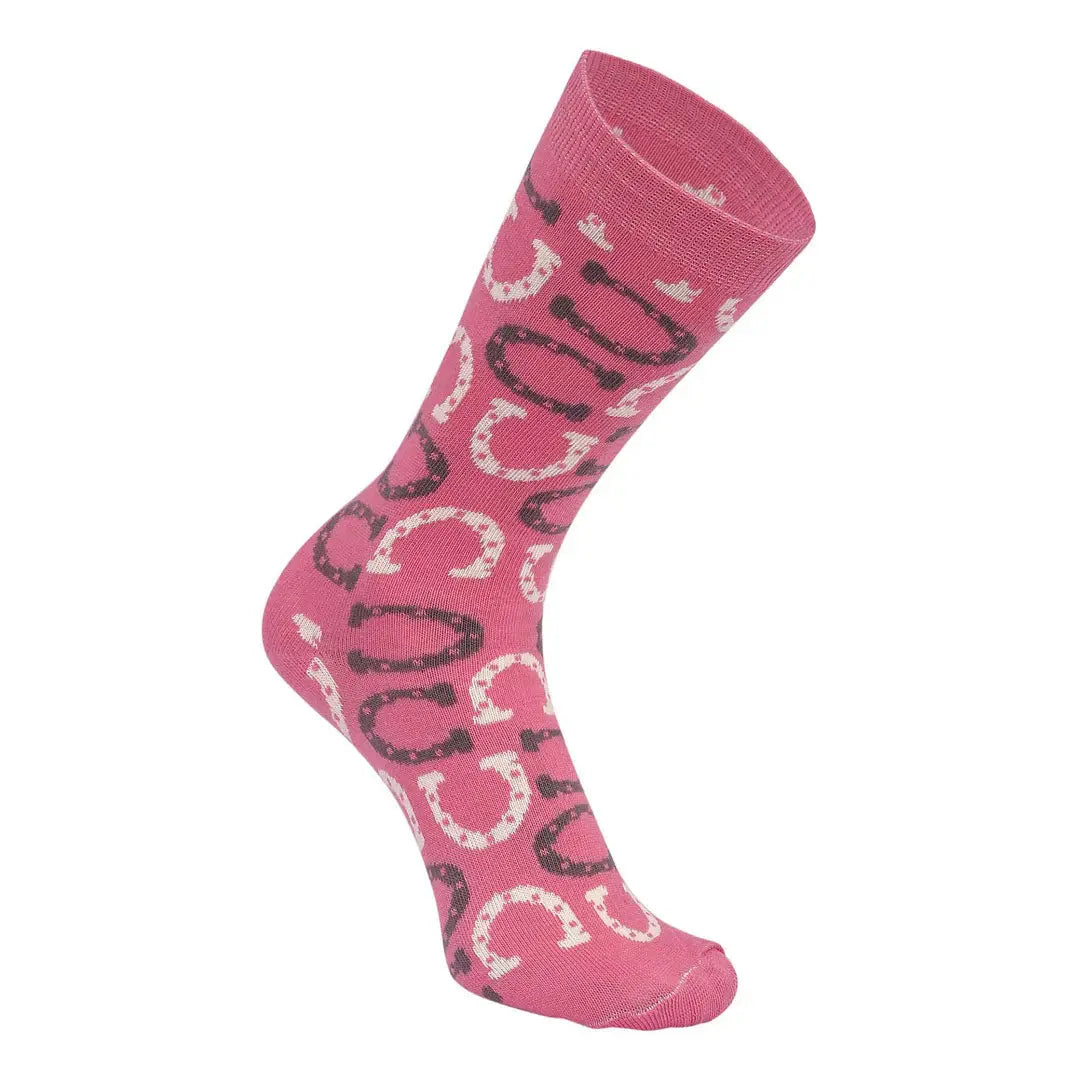 AWST Int'l Lucky Horseshoes Socks 6 pack - Breeches.com - Flyclothing LLC