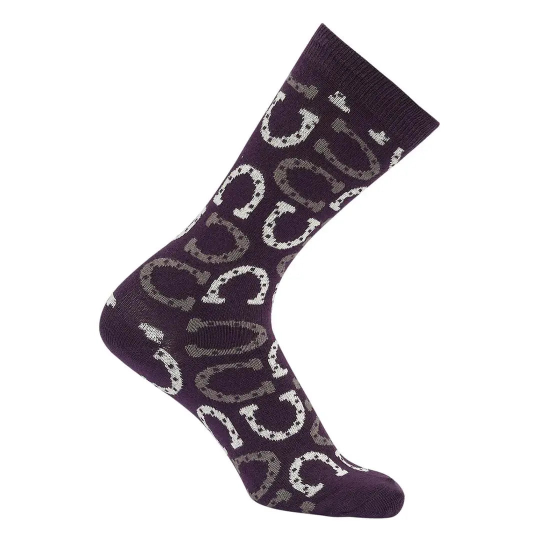 AWST Int'l Lucky Horseshoes Socks 6 pack - Breeches.com - Flyclothing LLC