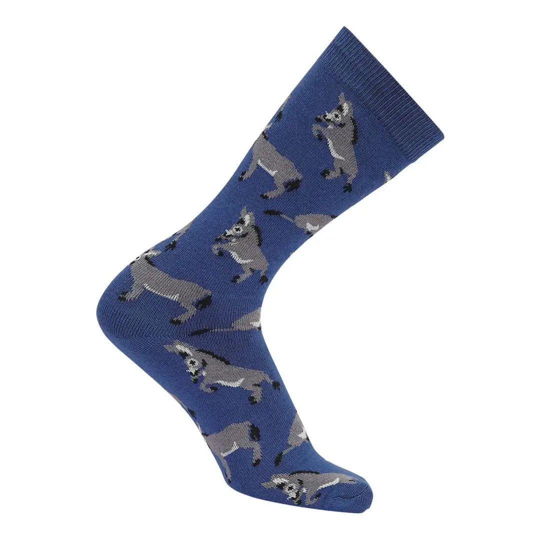 AWST Int'l Playful Donkeys Socks 6 pack - Breeches.com - Flyclothing LLC