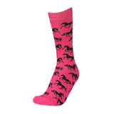 AWST Int'l Ladies "Lila" Galloping Horses Crew Socks- 6 Pack - Breeches.com - Flyclothing LLC