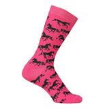 AWST Int'l Ladies "Lila" Galloping Horses Crew Socks- 6 Pack - Breeches.com - Flyclothing LLC