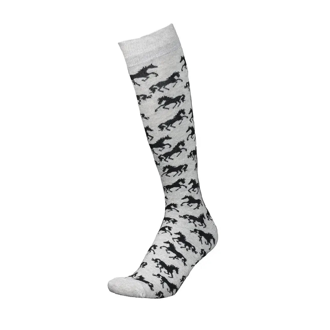 AWST Int'l Ladies "Lila" Galloping Horses Knee Socks - 6 Pack - Breeches.com - Flyclothing LLC