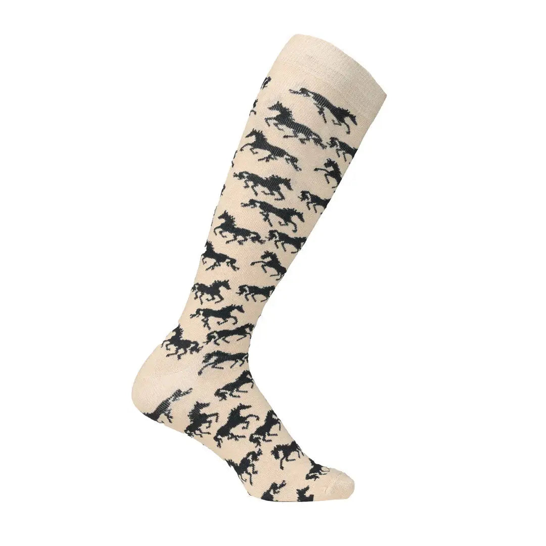 AWST Int'l Ladies "Lila" Galloping Horses Knee Socks - 6 Pack - Breeches.com - Flyclothing LLC