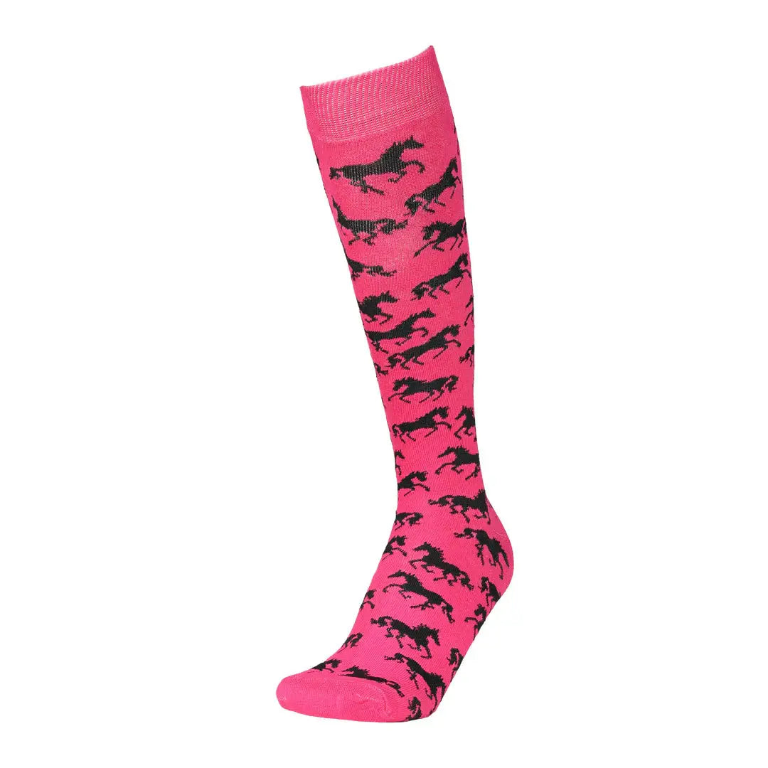 AWST Int'l Ladies "Lila" Galloping Horses Knee Socks - 6 Pack - Breeches.com - Flyclothing LLC