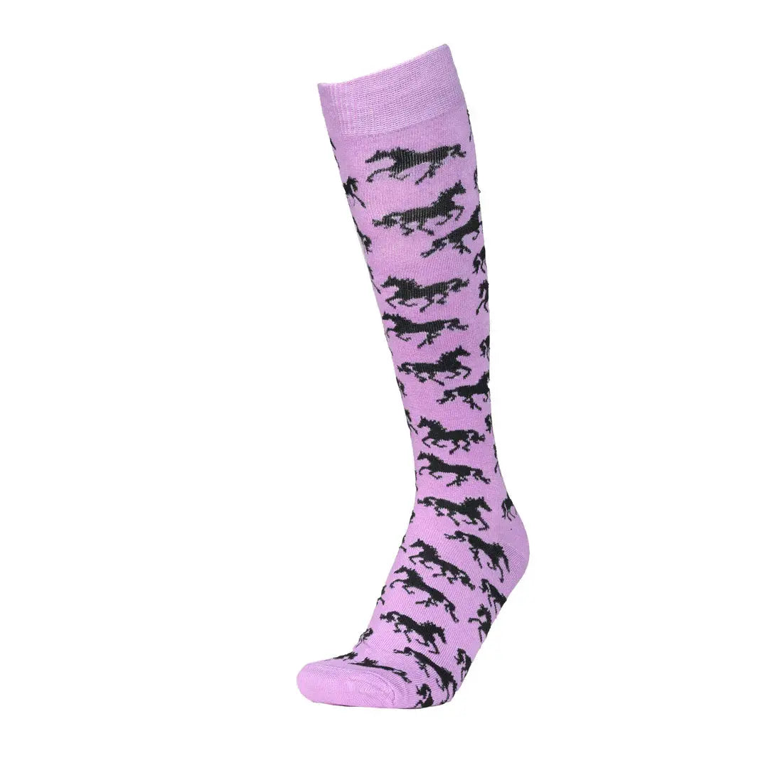 AWST Int'l Ladies "Lila" Galloping Horses Knee Socks - 6 Pack - Breeches.com - Flyclothing LLC
