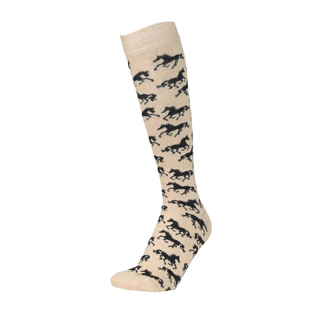 AWST Int'l Ladies "Lila" Galloping Horses Knee Socks - 6 Pack - Breeches.com - Flyclothing LLC